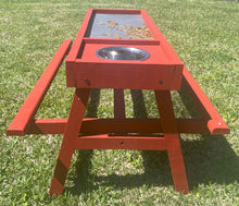  Red Chicken Picnic Table