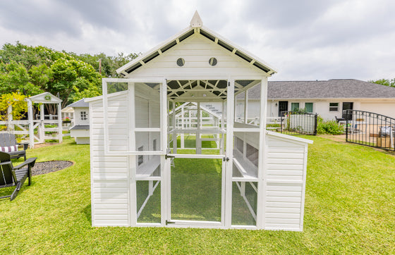 Modern Countryside Open Concept Chicken Coop (DDP-1554PVC)