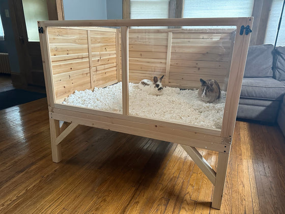 Raised Guinea Pig & Rabbit House (DDP-2332C)