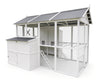 Modern Countryside Open-Concept Chicken Coop (DDP-1554PVC)