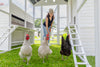 Modern Countryside Open-Concept Chicken Coop (DDP-1554PVC)