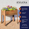 Raised Garden Planter Rustic Stain- 34.25”(L) x 18.50”(W) x 30.7”(H) (DDP-1841)