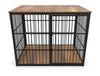 Metal Framed Indoor Dog House - Universal Crate for Medium to Extra-Large Dogs