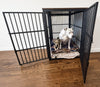 Metal Framed Indoor Dog House - Universal Crate for Medium to Extra-Large Dogs
