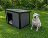 Metal Framed Outdoor Dog House - Insulated Shelter House - Medium and Large Size