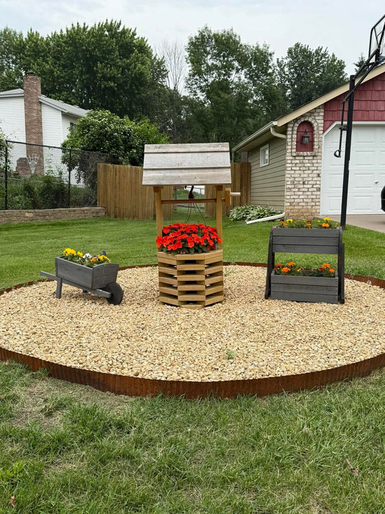 Rustic Wheelbarrow Planter (DDP-1855)