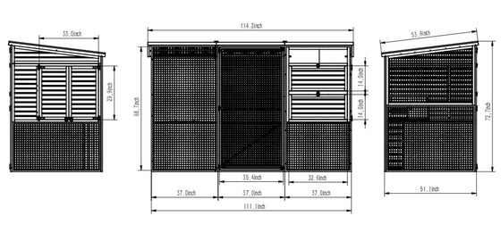 Modern Ultraguard Large Metal Framed Chicken Coop