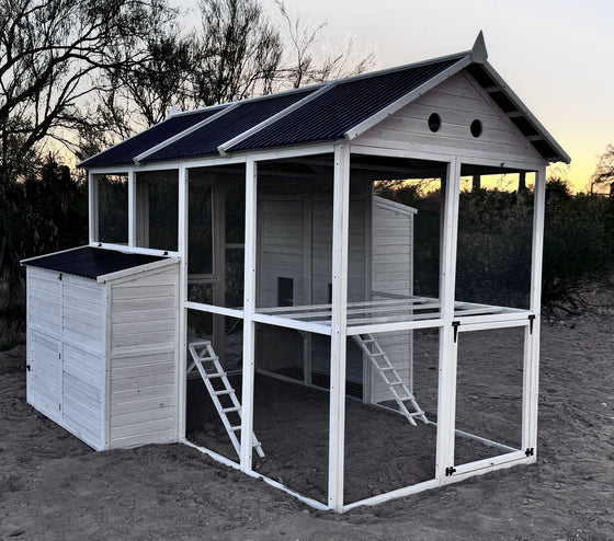 Modern Countryside Open Concept Chicken Coop (DDP-1554PVC)