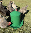 Zylina Powder Coated Metal Chicken Waterer 3.2 Gallon – Green (Z-WMGL)
