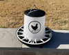 Chicken Feeder 26 lbs - Black (Z-FBL)