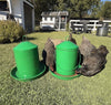 Zylina Powder Coated Metal Chicken Waterer 3.2 Gallon – Green (Z-WMGL)