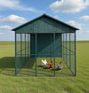 Modern Ultraguard XL Metal Framed Chicken Coop - Teal