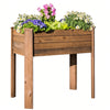 Raised Garden Planter Rustic Stain- 34.25”(L) x 18.50”(W) x 30.7”(H) (DDP-1841)