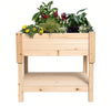 Raised Garden Planter with Storage Shelf- 36”(L) x 36”(W) x 36”(H) (DDP-1840)