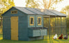 Modern Ultraguard XL Metal Framed Chicken Coop - Teal
