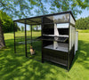 Large UltraGuard Metal Chicken Coop With Storage — Heavy-Duty Chicken House