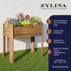 Raised Garden Planter Rustic Stain- 34.25”(L) x 18.50”(W) x 30.7”(H) (DDP-1841)