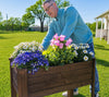 Raised Garden Planter Rustic Stain- 34.25”(L) x 18.50”(W) x 30.7”(H) (DDP-1841)