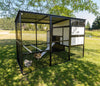 Large UltraGuard Metal Chicken Coop With Storage — Heavy-Duty Chicken House