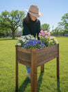 Raised Garden Planter Rustic Stain- 34.25”(L) x 18.50”(W) x 30.7”(H) (DDP-1841)
