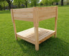 Raised Garden Planter with Storage Shelf- 36”(L) x 36”(W) x 36”(H) (DDP-1840)