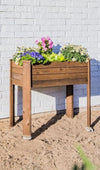 Raised Garden Planter Rustic Stain- 34.25”(L) x 18.50”(W) x 30.7”(H) (DDP-1841)