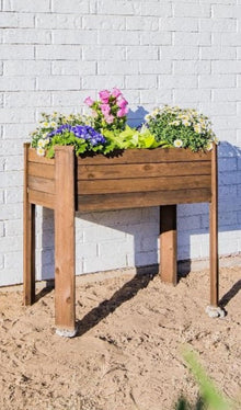  Raised Garden Planter Rustic Stain- 34.25”(L) x 18.50”(W) x 30.7”(H) (DDP-1841)