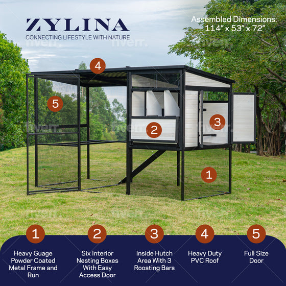 Modern Ultraguard Large Metal Framed Chicken Coop