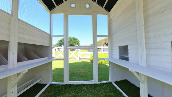 Modern Countryside Open Concept Chicken Coop (DDP-1554PVC)